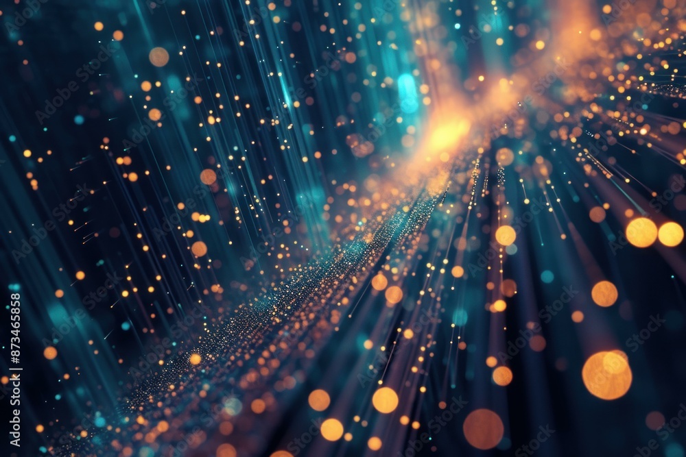 Poster comprehensive big data visualization. internet data center. generate ai