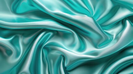 Obraz premium Silky fabric on blank surface for text