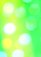 Fototapeta premium Green bokeh vertical background for Banner, Poster, ad, celebration, event and various design works
