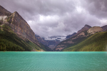 lake and mountains