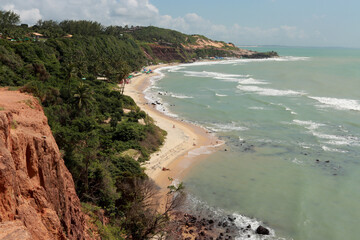 Obraz premium Beautiful Praia do Amor or Love Beach near Pipa Beach in the State of Rio Grande do Norte, Brazil