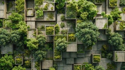 Green Cityscape: Nature Reclaims the Urban Fabric