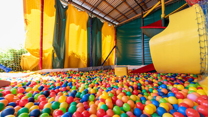 playground for children with balls