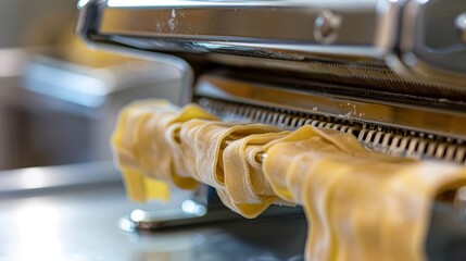 Macro shot of the durable plastic cover that protects the internal mechanisms of the pasta maker extending its lifespan.