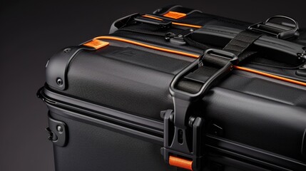 A gray, woven bag with a black zipper, showcasing the detail of the closure and fabric