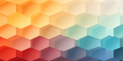 Honeycomb Pattern with Gradient Colors Creating a 3D Effect