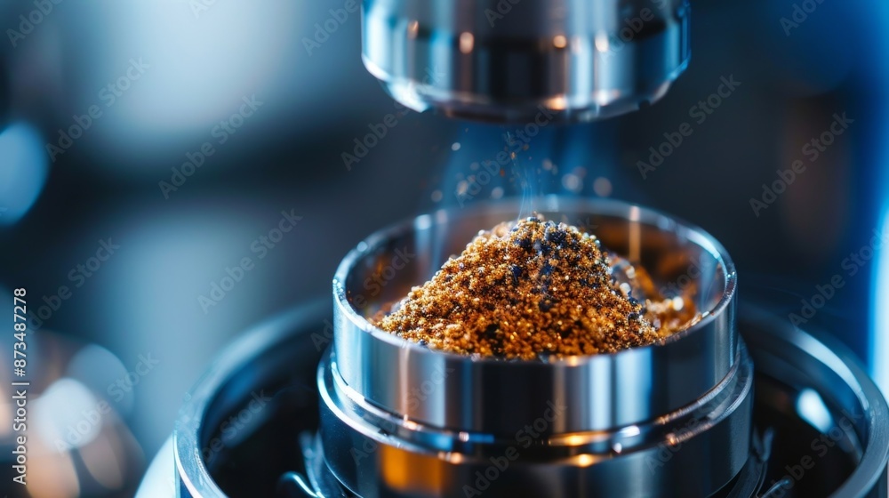 Aufkleber the closeup of a removable container of an electric e grinder making it easy to clean after use and 