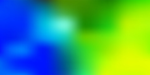 Light blue, green vector blur pattern.