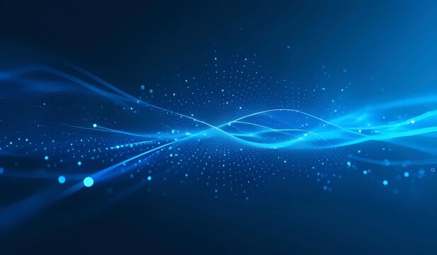 Abstract blue technology illustration background