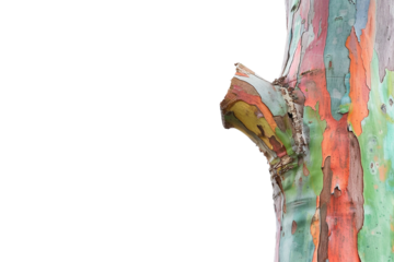 Colorful Bark of the Rainbow Eucalyptus Tree
