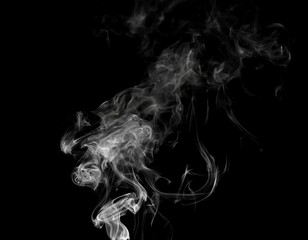smoke on black background, overlay