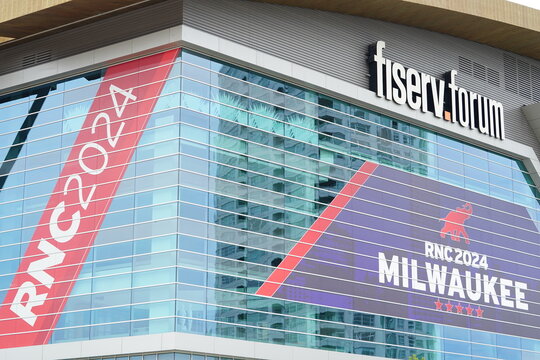 Fiserv Forum is being used to hold the 2024 RNC, Republic National Convention. 