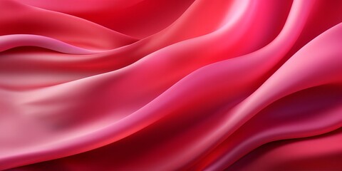 Obraz premium Red Silk Waves, a Smooth and Elegant Texture