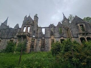 Dunalastair House, castle ruin, Scotland