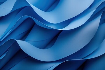 Modern and elegant abstract blue waves background design with flowing curves and undulating lines for contemporary wallpaper and stylish backdrop with a dynamic and artistic gradient texture