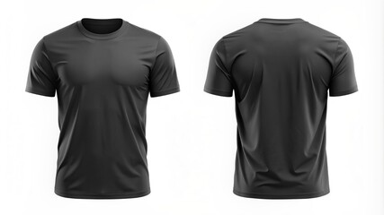 A black shirt with a white background