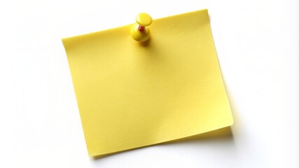 A yellow sticky note with a red dot on it