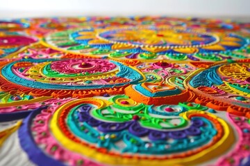 Monks Crafting Detailed Sand Mandala