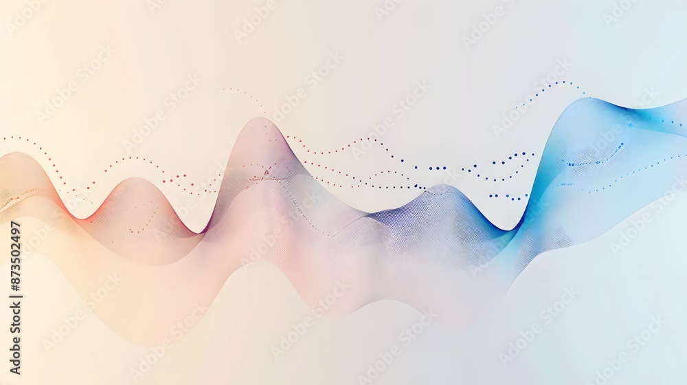 Poster a graph with two lines, one stable and one fluctuating, representing risk diversification, generativ