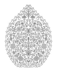 Ottoman Islamic Art Intricate Floral Arabesque pattern coloring page , ceramic , textile seamless pattern , ornamental art , Turkish tile patterns ,Ottoman tile patterns , islamic illumination art.