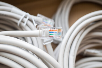 many Ethernet patch cords with RJ-45 connector