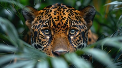 Jaguar Lurking in the Foliage