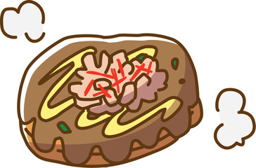 お好み焼き　手描き