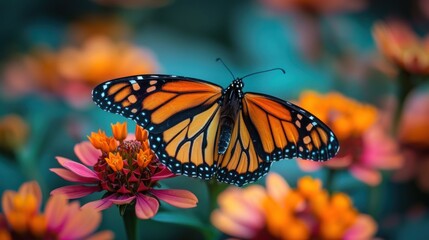 Monarch Butterfly on Flower