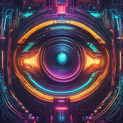 Digital Futuristic Eye