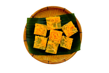 Thai sweet egg floss jelly