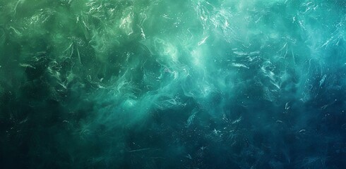 Fototapeta premium Teal Green and Blue Grainy Color Gradient Background