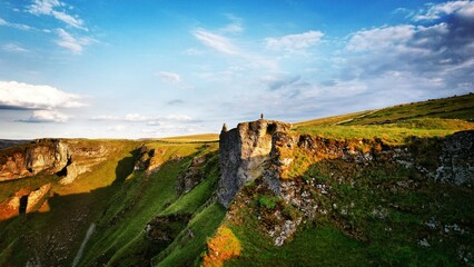 Winnats Pass, Peak District National Park, Derbyshire, UK