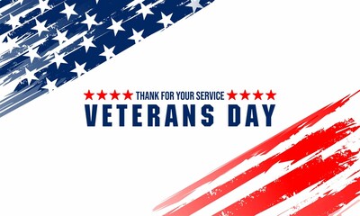 Happy Veterans Day United States of America background vector illustration , Honoring all who served