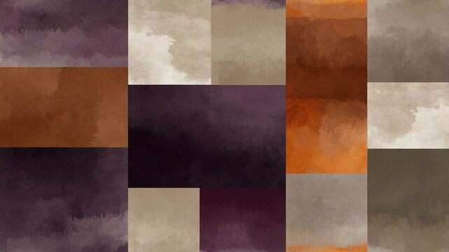 abstract color palette wallpaper with plum burnt orang background