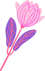 Abstract Flower Plant Shape