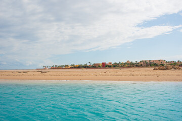 beautiful seascape of sahl hasheesh for banner background