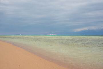 Obraz premium beautiful seascape of sahl hasheesh for banner background