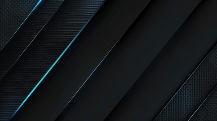 Abstract Diagonal Black and Blue Design