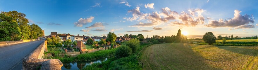 Fototapeta premium Newport Pagnell town skyline panorama in Buckinghamshire. England