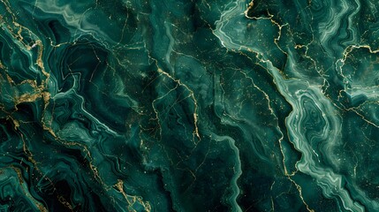 Emerald green marble texture. Abstract background with veins. Natural stone pattern. 