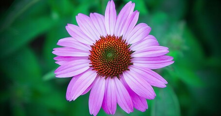Enchanted Purple Daisyflower: A Close-up of Wildflower Beauty.
