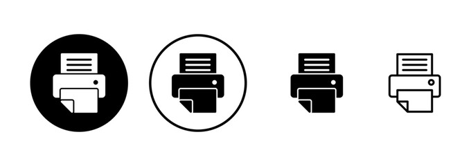 Printer icon vector isolated on white background. print icon. Fax vector icon.