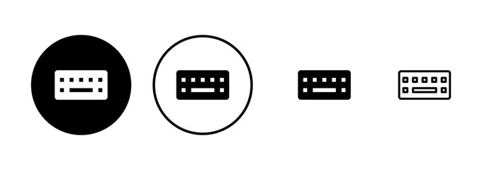 Keyboard icon vector isolated on white background. keyboard vector symbol
