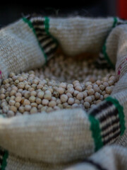 Arvejas, sack of beans