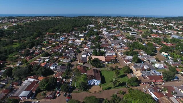 Aerial view of Chapada dos Guimar&atilde;es, Mato Grosso, Brazil