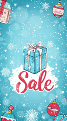 Winter Wonderland Gift Sale Banner