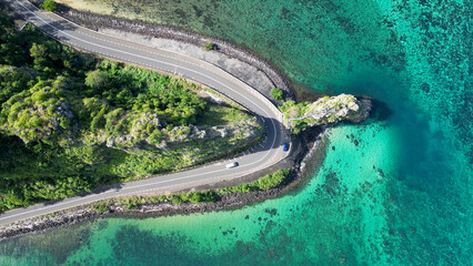 Maconde Viewpoint At Port Louis In Mauritius Island Mauritius. Indian Ocean Landscape. Beach...
