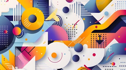 Obraz premium colorful 3d geometric background