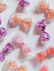 Colorful Candy Delights on White Background