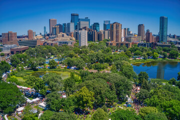 Fototapeta premium Aerial View of Minneapolis, Minnesota during Summer